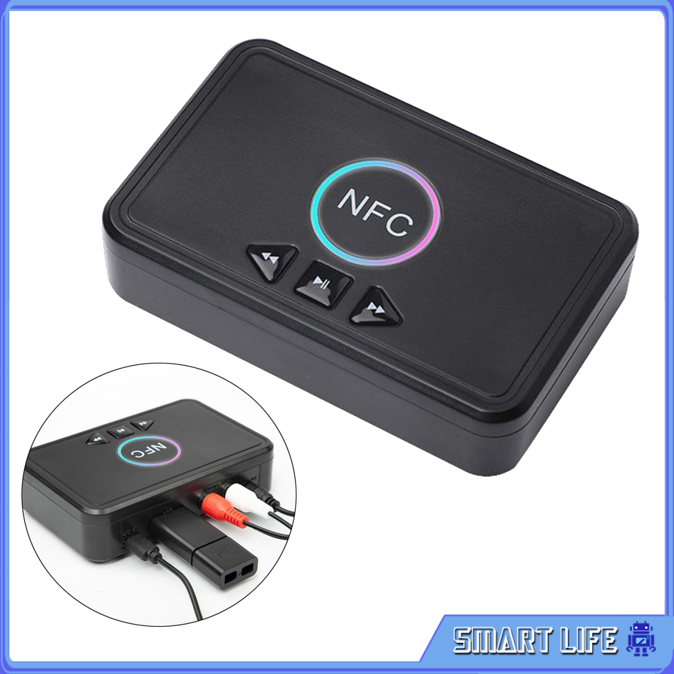 Bộ Chuyển Đổi Âm Thanh Không Dây 5.0 Nfc 3.5mm Aux | BigBuy360 - bigbuy360.vn