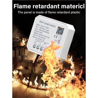 Wifi Mini Smart Smart DIY Light Switch Module 1/2 Gang Smart Life Tuya Remote Control Work 【doom】