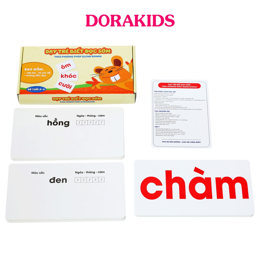 Combo 2 bộ thẻ học thông minh cơ bản chuẩn Glenn Doman dành cho bé từ 0-6 tuổi chất liệu Ivory cao cấp