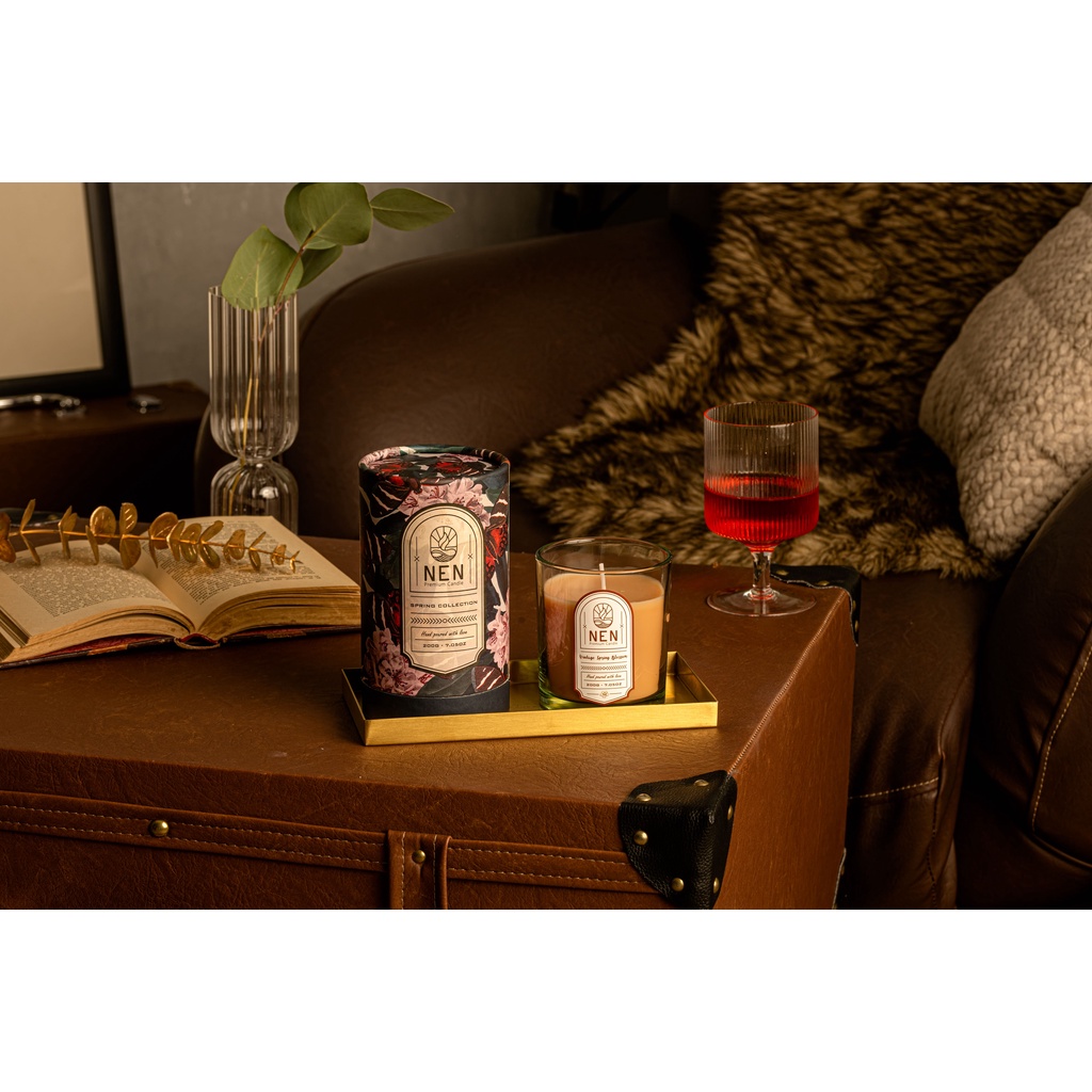 Nến Thơm NEN Vintage Spring Blossom - Hương Hoa Mùa Xuân Cổ Điển 210g (HS2-TI)