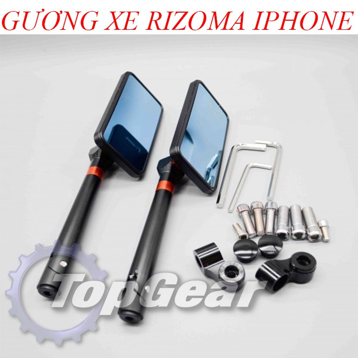 Gương CNC IPHONE - Gương Chiếu Hậu Xe Máy - <TOPGEAR>