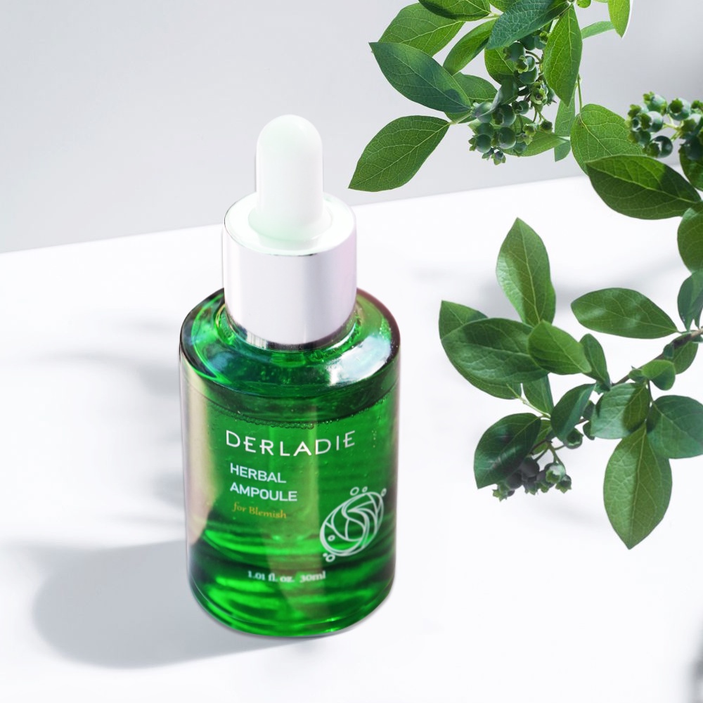 Serum Tràm Trà Giảm Mụn Sau 14 Ngày Derladie Herbal Ampoule For Blemish 30ml