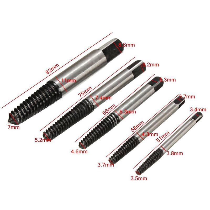 Bộ 5 mũi khoan phá ốc vít hỏng