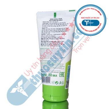 Bebble Facial Cream chai 50ml - Kem dưỡng ẩm da cho bé