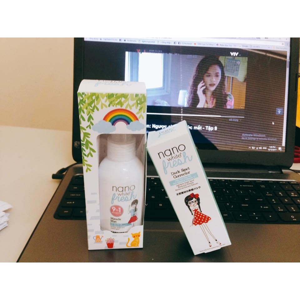 Xịt dưỡng da và ngăn ngừa mụn NanoWhite Fresh ( 9 in 1) | BigBuy360 - bigbuy360.vn