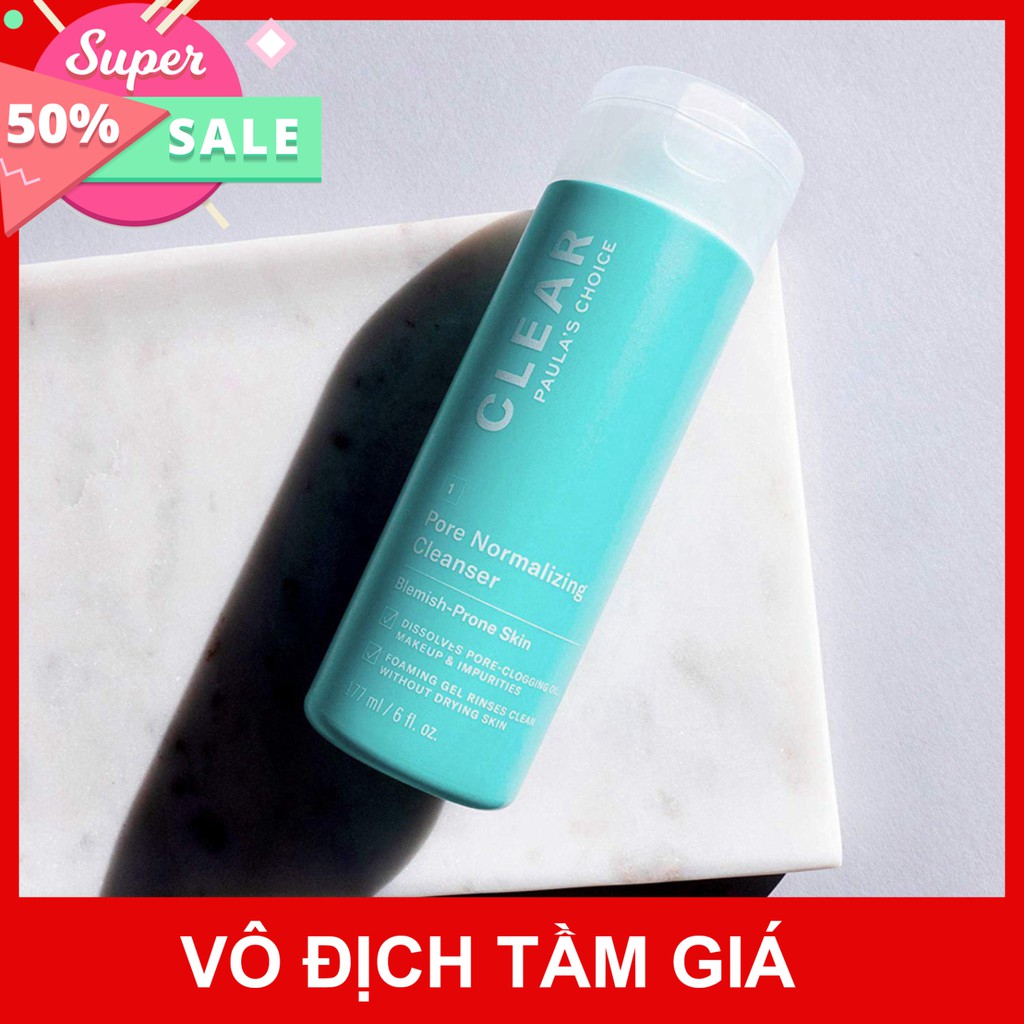 Sữa rửa mặt dịu nhẹ và se khít lỗ chân lông Paula's Choice Clear Pore Normalizing Cleanser 177 ml 5.0 6002 | BigBuy360 - bigbuy360.vn