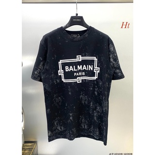 Áo Thun Loang Balmain In 5D Áo Phông Tay Lỡ Dáng Rộng Nam Nữ