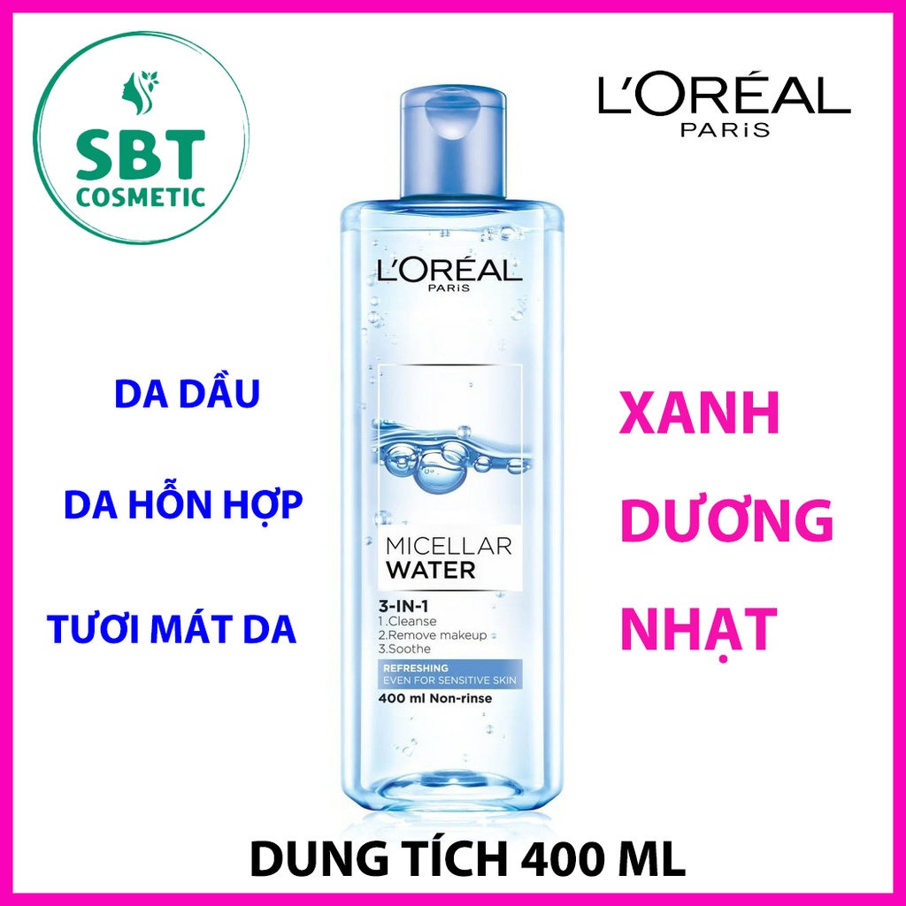 Nước tẩy trang L'Oreal Paris 3-in-1 Micellar Water