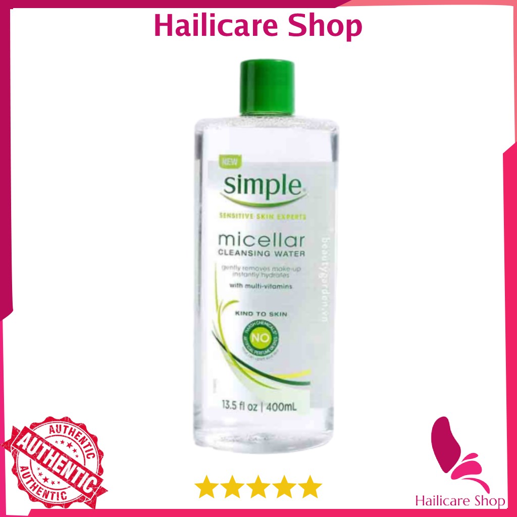 [Nhập Anh] Nước tẩy trang Simple Kind To Skin Micellar Cleansing Water - Dịu nhẹ cho da nhạy cảm