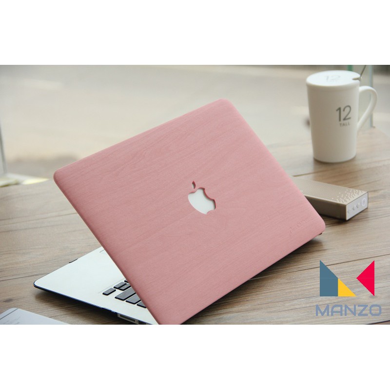 Vỏ ốp lưng Macbook- Case cho Macbook Pro 2016/ 2017 13" Vân Gỗ Manzo