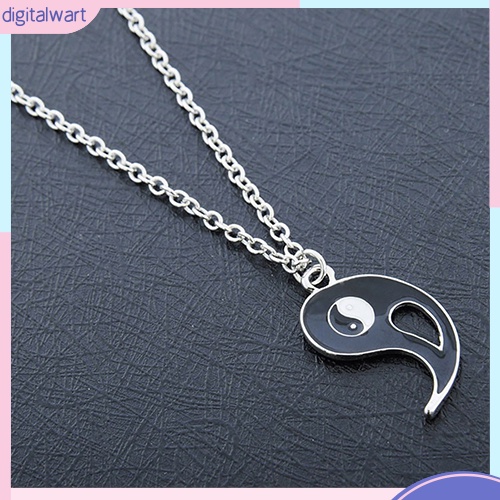 Set 2 Dây Chuyền Mặt Ghép Hình Vòng Tròn Âm Dương Cho Bạn Thân