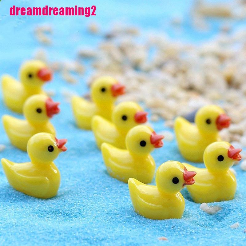 Bộ 10 Vịt Nhựa Trang Trí Với Nhỏ