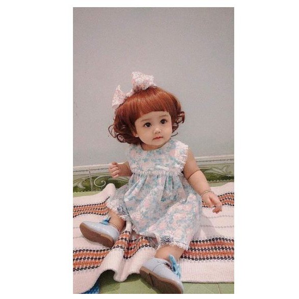 Bộ tóc giả xinh cho bé tặng kèm cài