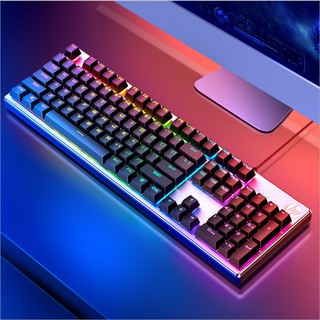 Bàn phím máy tính siêu chất K500 led 7 màu cực đẹp, phím nhạy có thể chơi mọi tựa game, làm việc văn phòng