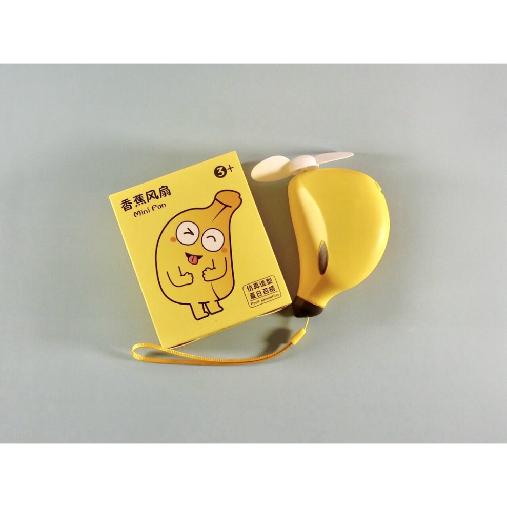 Quạt Mini Cầm Tay Hình Quả Bơ - Dễ Thương - Kèm Dây