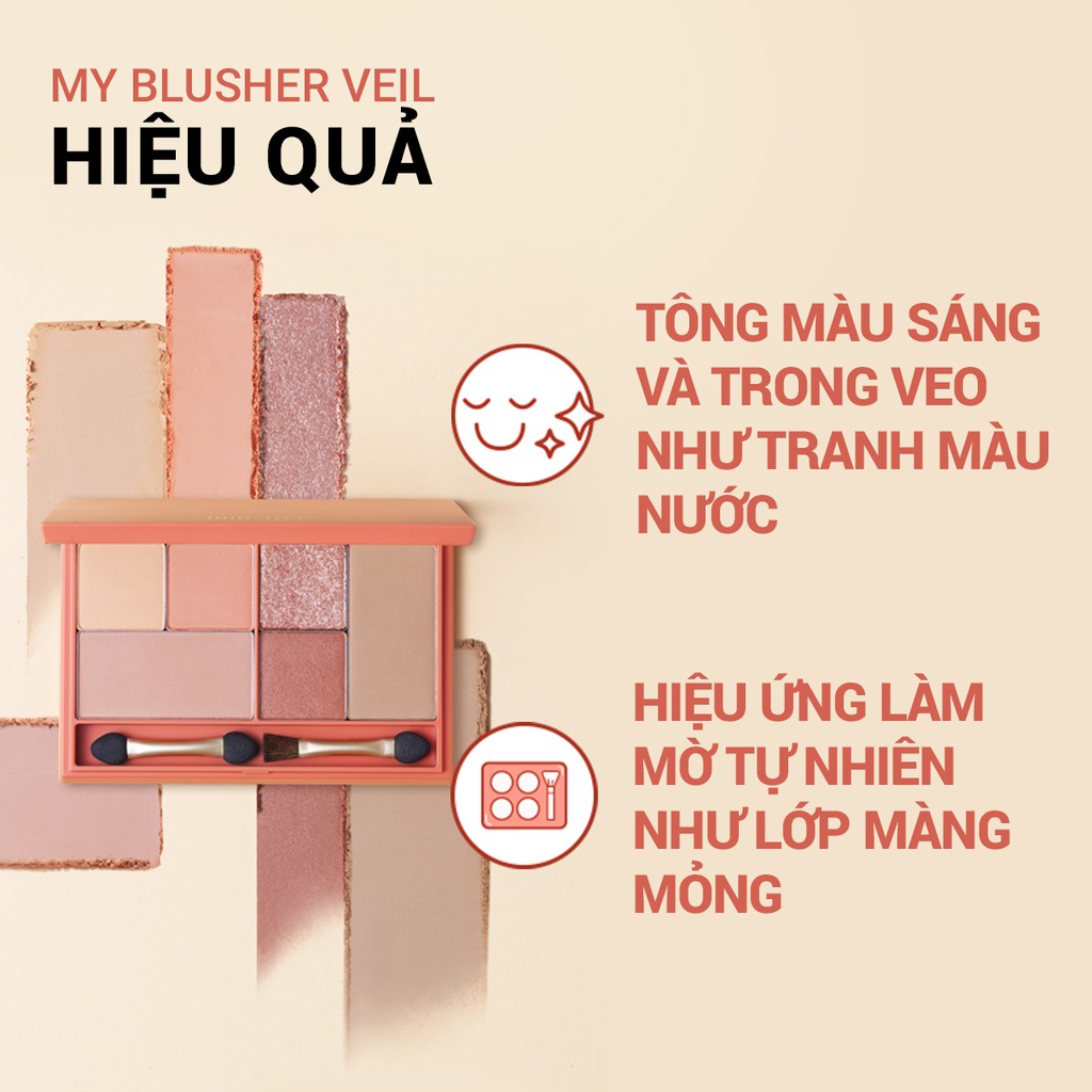 [Mã COSIF05 giảm 10% đơn 400K] Phấn má hồng Veil innisfree My Blusher Veil 3.5g