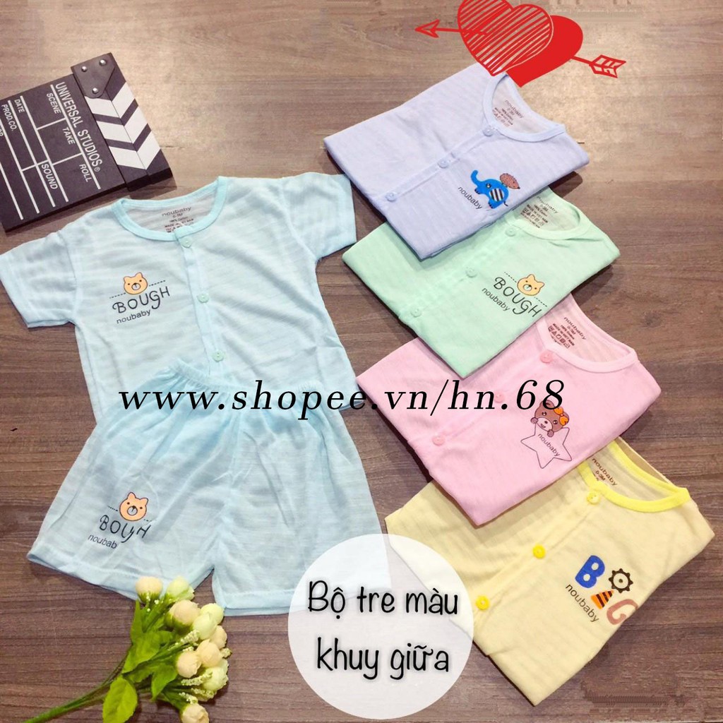 Bộ quần áo trẻ em cotton tre cộc tay (HN 518/ 555)