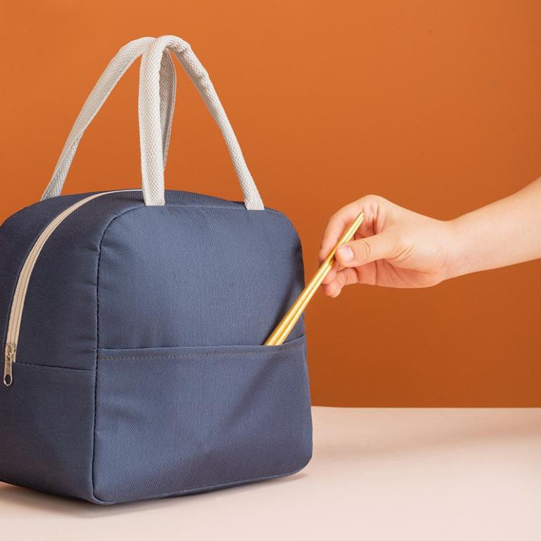 Túi đựng mang cơm văn phòng giữ nhiệt 3 lớp cao cấp Túi vải chống nước Túi đựng tiện ích giá rẻ Herbagstore HB06