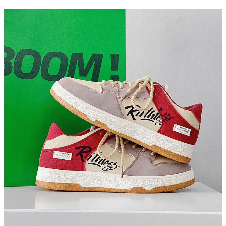 Giày nam sneaker thể thao phối da lộn Ruthless phong cách đường phố thời trang ulzzang Hàn Quốc TH-98