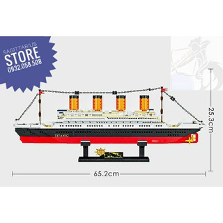 Bộ lego zhegao ql5908 lắp ráp tàu titanic  1202 mảnh  hot - ảnh sản phẩm 3