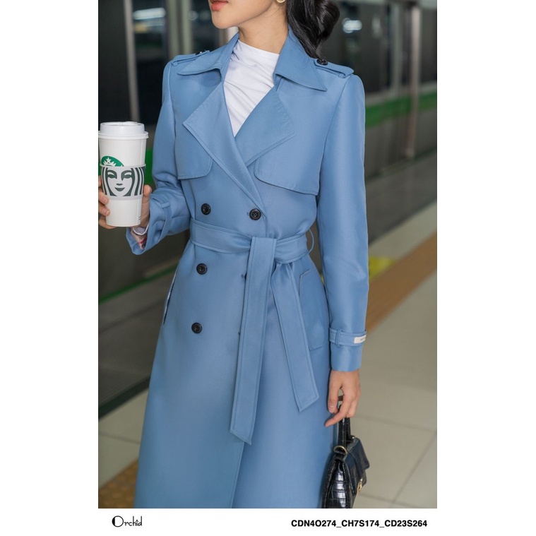 Áo khoác Mangto nữ chất vải kaki cao cấp Orchid CD23S264 | BigBuy360 - bigbuy360.vn