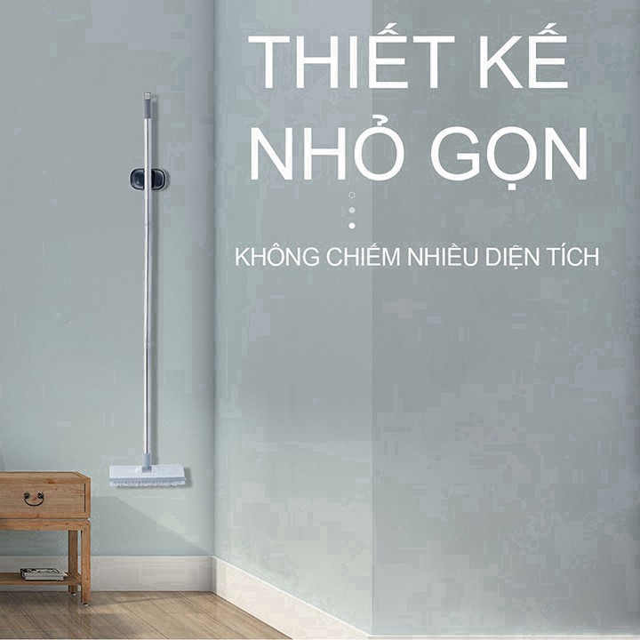 [Nhập Khẩu - Loại 1] Cây chổi lau quét chà gạt nước sàn nhà thông minh phòng tắm 2 đầu đa năng cán inox 3 mức chiều dài