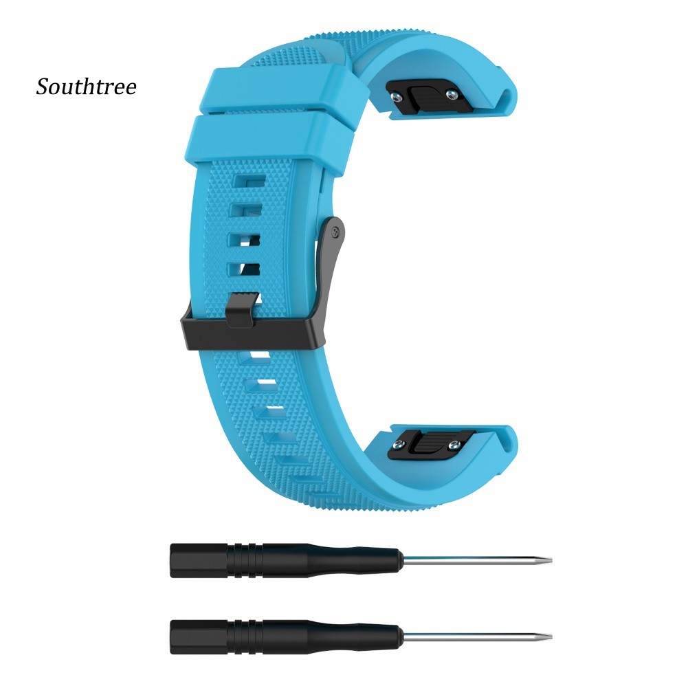 (Hàng Có Sẵn) Dây Đồng Hồ Bằng Silicone Cho Garmin Fenix 6x 5x (26Mm) 3 Hr