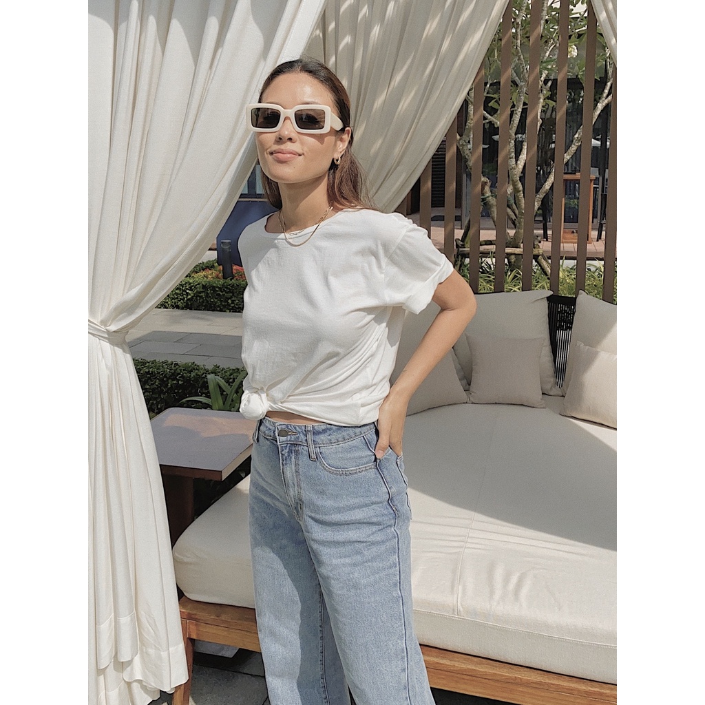 Quần Jeans Ống Rộng Nữ - Loose Blue - Hashtagem ( mã LSJ.5 )