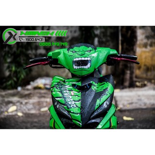 Decal Tem Trùm Xe Exciter 135 Mẫu Hulk