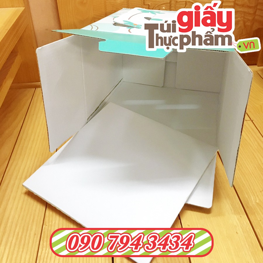 20 Hộp Bánh Kem Xách Tay Carton 20cm (Mẫu 2)