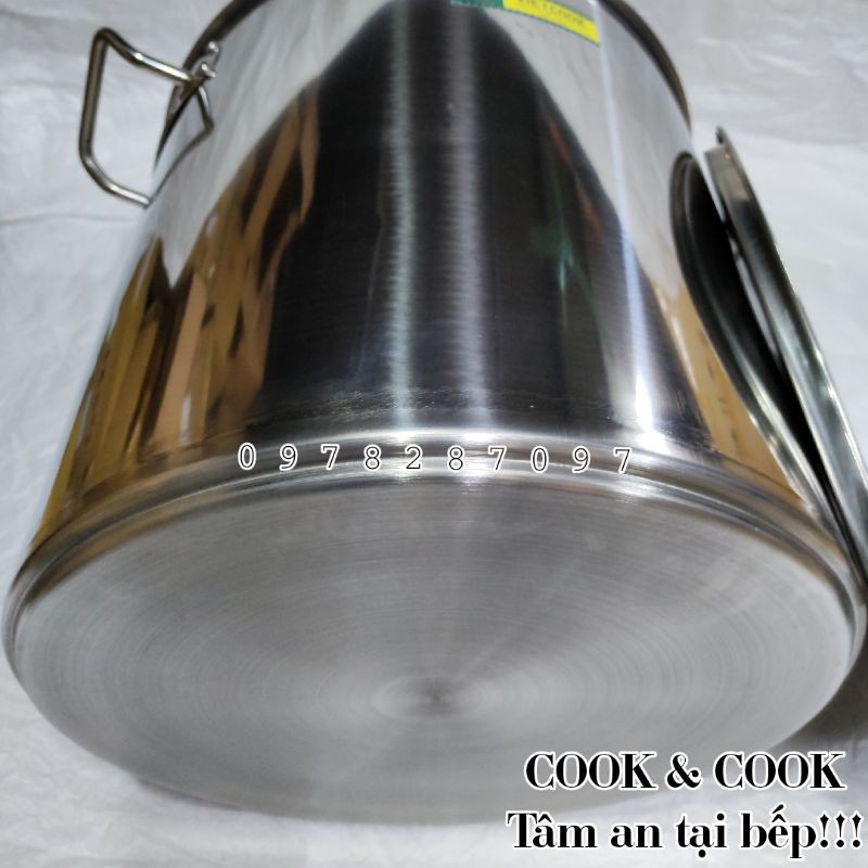 [Chính Hãng] Nồi súp inox 25, 30, 35, 40, 50, 75, 95 lít Vietcook nồi hầm xương, nồi luộc gà, nồi luộc bánh chưng, phở