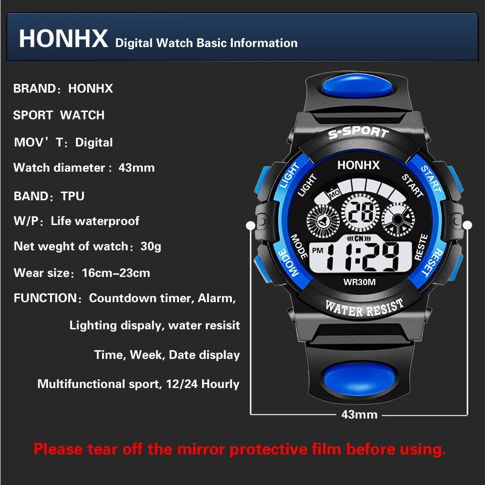 Đồng hồ điện tử nam nữ S-Sport thể thao cá tính, full chức năng, cực hot | BigBuy360 - bigbuy360.vn