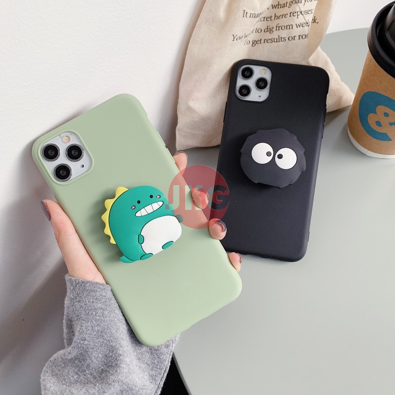 Ốp điện thoại có giá đỡ hình khủng long thích hợp cho Samsung Galaxy A5 2016 2017 A6 A8 Plus A9 A7 2018 J2 Pro J2Core
