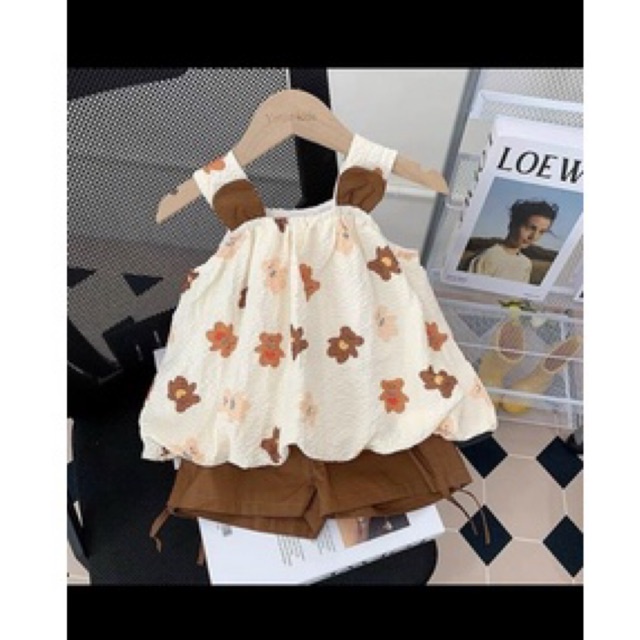 vải xô muslin cao cấp 2 lớp siêu mềm mịn gấu nâu trái tim