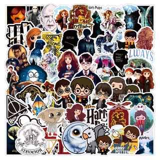 Bộ 50 miếng hình dán họa tiết Harry Potter chống thấm nước