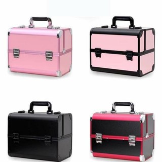 Cốp nhôm 2 tầng đựng đồ trang điểm Nail mi, phun xăm,make up