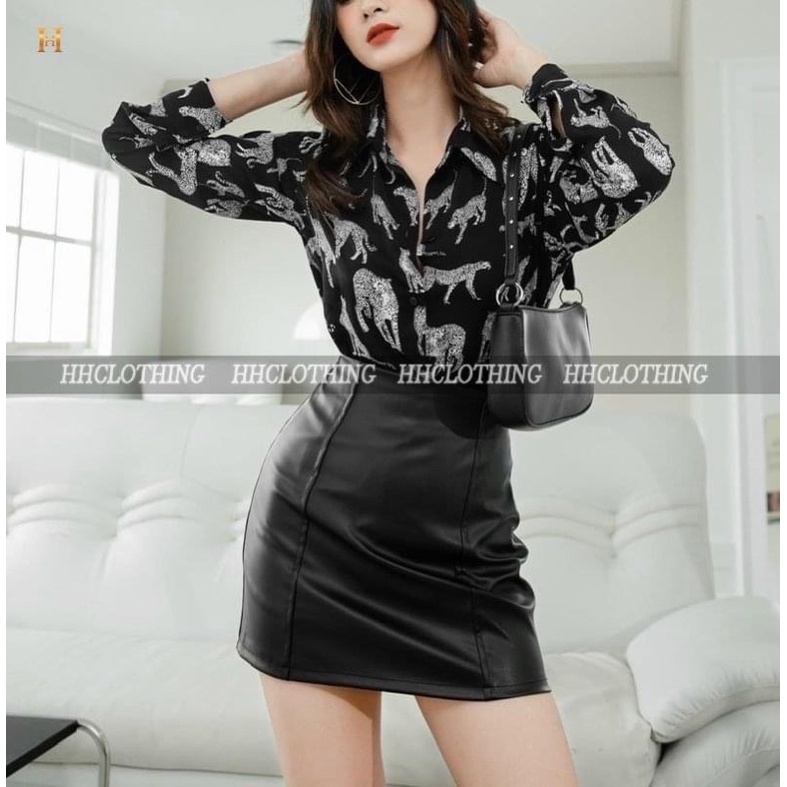 Áo sơ mi dài tay hoạ tiết HH Clothing