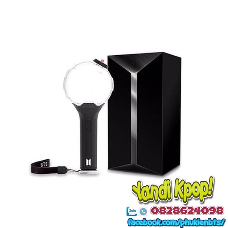 Đèn cổ vũ ARMY Bomb Lightstick BTS Official Ver 3, Kết Nối Bluetooth, Đổi Màu