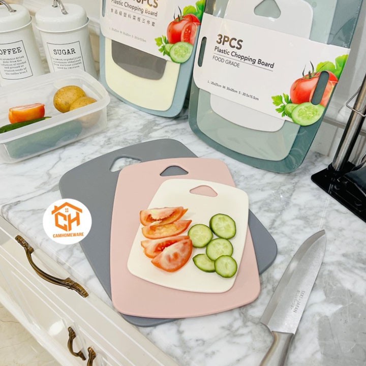 Bộ 3 Thớt Lúa Mạch Kháng Khuẩn 3 Kích Thước