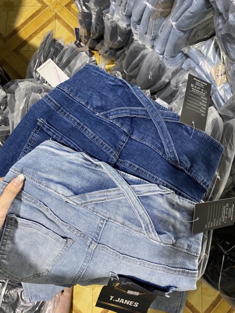 [Mã WASTMAY giảm 15% tối đa 30K đơn 150K] Quần bò jean cạp chéo siêu cao trẻ trung sành điệu | BigBuy360 - bigbuy360.vn