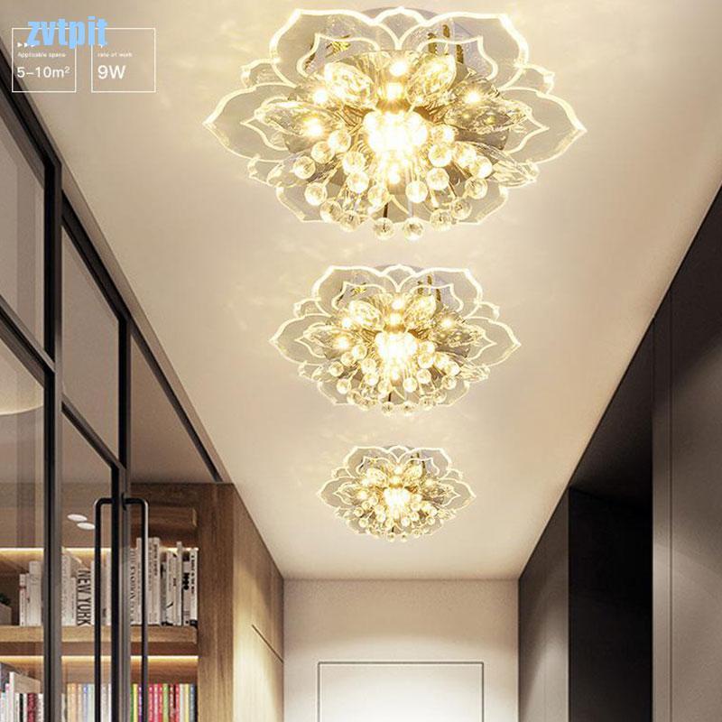 Đèn Led Pha Lê Treo Trần Nhà 20cm 9w Hiện Đại