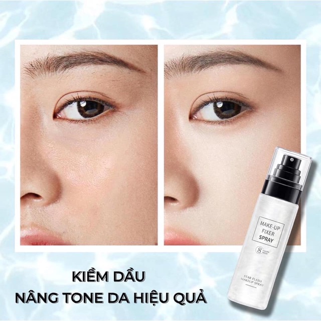 Xịt nhũ bắt sáng Makeup Fixer Shiny Skin Lung linh