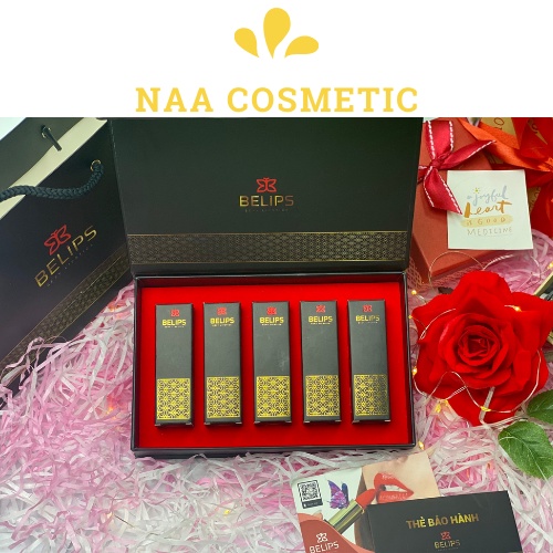 Set Son Kem Lì/ Son Thỏi Belips Bộ Quà Tặng Bạn Gái Sang Trọng Quyến Rũ Đẳng Cấp  - Naa Cosmetic