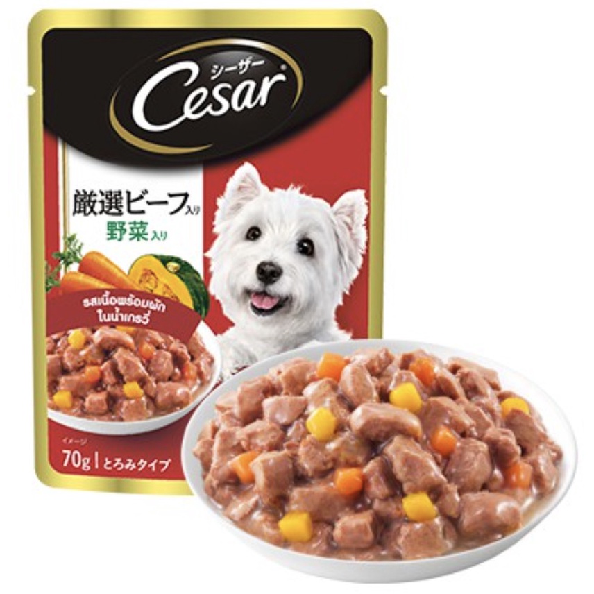 PATE TUYỆT HẢO CESAR CHO CHÓ Gói 70g