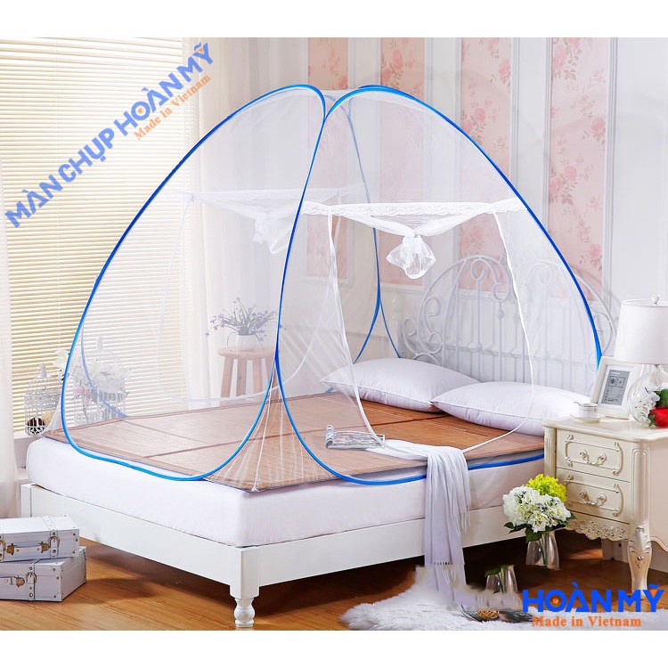 MÀN CHỤP TỰ BUNG KHÔNG ĐÁY CHỐNG MUỖI, MÙNG CHỐNG MUỖI CAO CẤP 1M6X2M, 1M8X2M, 2M2X2M HÀNG VIỆT NAM