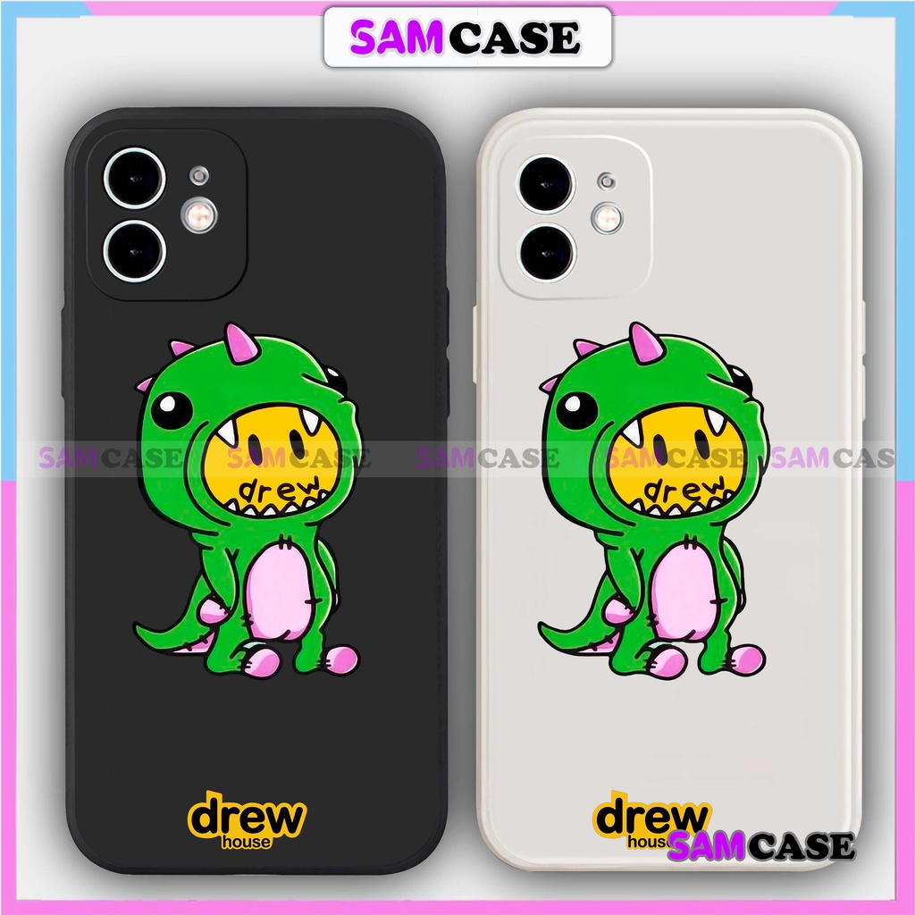 Ốp lưng iPhone Drew cạnh viền vuông silicon mềm dẻo bảo vệ camera cho 6/6s/7/8/X/XS/XR/11/12/13 Pro Plus Max cute đẹp