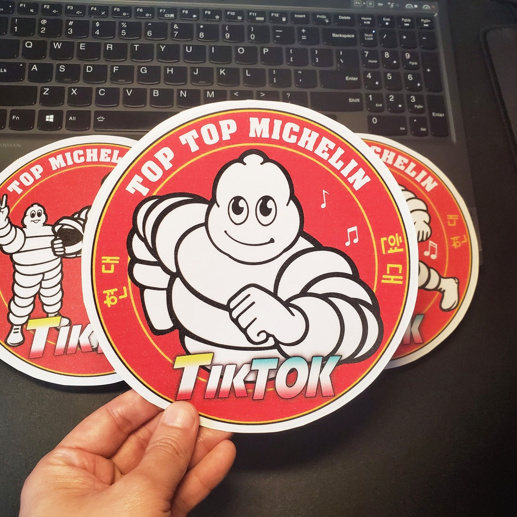 Tem Dán Trang Trí Michelin dán xe | Logo Tik Tok Michelin Mi22-3 Hà Nội Phố Xe Tải