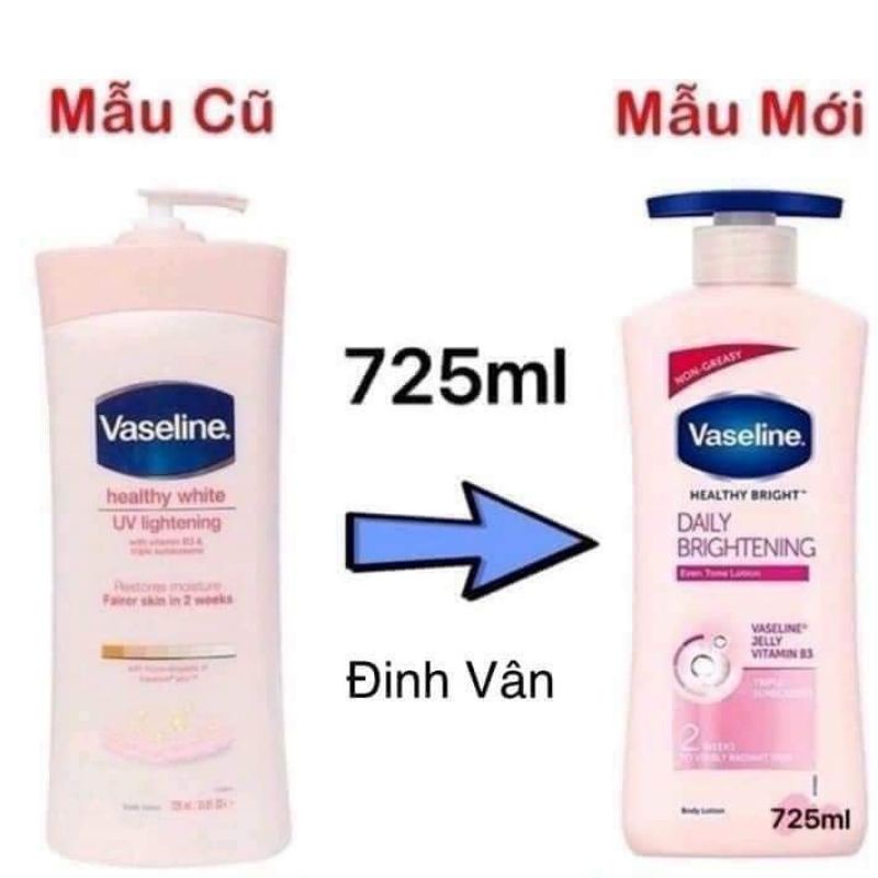 Sữa dưỡng thể Vaseline Mỹ mẫu mới (750ml)