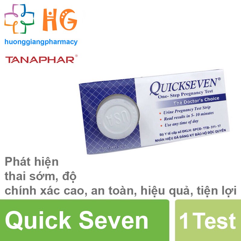 Que thử thai nhanh Quickseven (Hộp 1 Que)