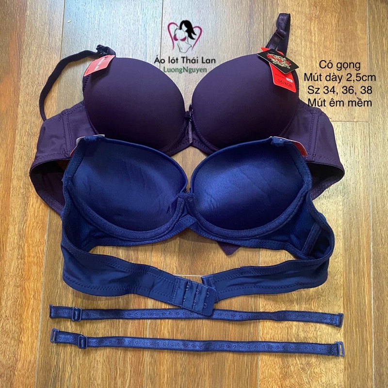 Áo lót áo ngực nâng ngực Thái lan Nobra 098 có gọng mút vừa êm size 34, 36, 38